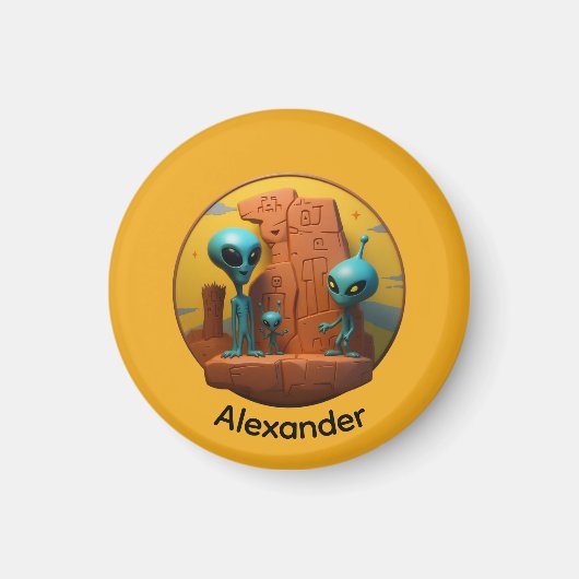 Aimant Famille extraterrestre (Devant)