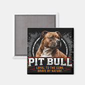 Aimant 🐾 Famille fière de son Pit Bull 🐾 (Recto/Verso)