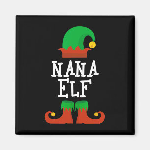 Aimant Famille Le Nana Elf Noël Correspondant Pj Pajama X