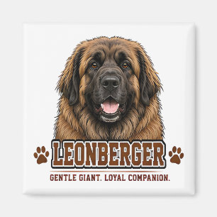 Aimant 🐾 Famille Leonberger amoureuse Fierté 🐾