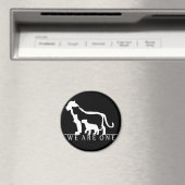 Aimant Famille Lion (version noire) (In Situ (Lave-vaisselle))