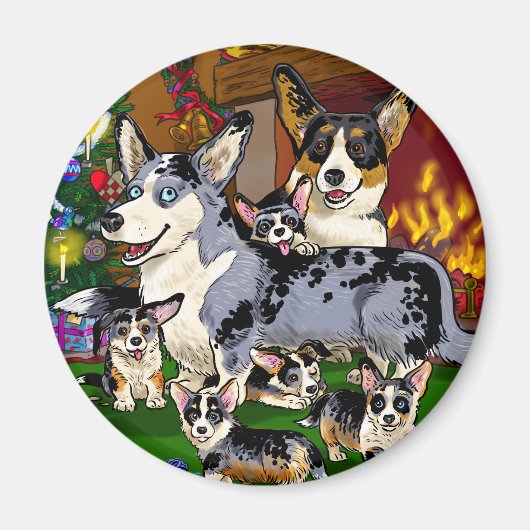 Aimant Famille mignonne (Devant)