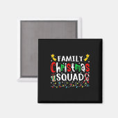 Aimant Famille Noël 2023 Santa Hat Crew Fun Femmes Hommes (Recto/Verso)