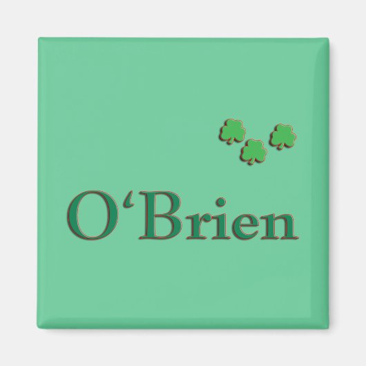Aimant Famille O'Brien (Devant)