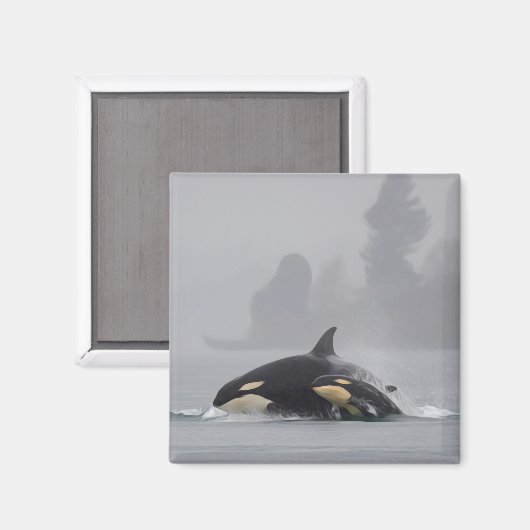 Aimant Famille Orca (Recto/Verso)