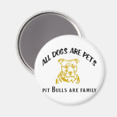 AIMANT FAMILLE PITBULL (Recto/Verso)