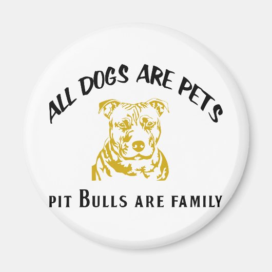AIMANT FAMILLE PITBULL (Devant)
