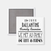 Aimant Famille Rencontre Amis Souvenir Cadeau (Recto/Verso)