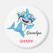 Aimant Famille Requin Heureuse Papi Requin (Devant)