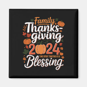 Aimant Famille Thanksgiving 2024 Thanksgiving Crew Matchi