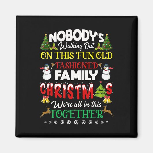 Aimant Family Christmas we are in this together Merry (Devant)