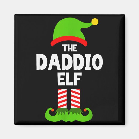 Aimant Family Daddio Elf Christmas Matching Pajama Funny (Devant)