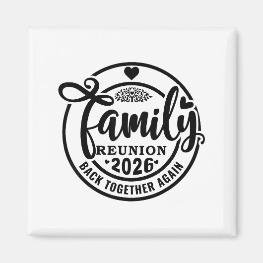 Aimant Family Reunion Back Together Again Funny Family Re (Devant)