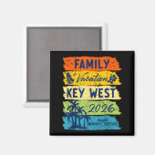 Aimant Family Vacation 2026 Key West Matching Summer Vaca (Recto/Verso)