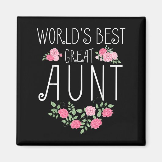 Aimant Family World's Great Aun Funny Auntie Ever Gift (Devant)