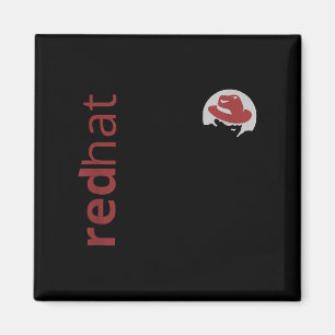 Aimant Fan Casquette rouge Linux Tee Tux Penguin Open Sou