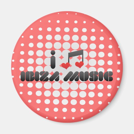 Aimant fan de musique Ibiza (Devant)