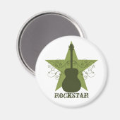Aimant Fancy Guitare Star Ewirls Magnet, Vert (Recto/Verso)