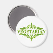 Aimant Fancy In Green - Végétarien (Recto/Verso)
