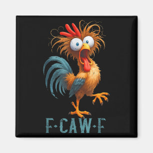 Aimant Fantaisie Chemise Noire Corbeau Poulet Drôle Poule