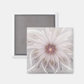 Aimant Fantaisie florale, fleur pastel moderne abstraite (Recto/Verso)