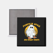 Aimant Fantôme Citrouille épice Latte Automne Vibe Hallow (Recto/Verso)