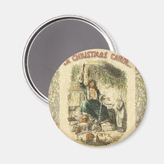 Aimant Fantôme de Noël Présent Scrooge (Recto/Verso)