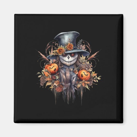 Aimant Fantôme d'Halloween éffrayant (Devant)