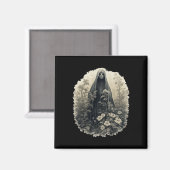 Aimant Fantôme Gothique Dans La Forêt Fantôme Floral Vint (Recto/Verso)