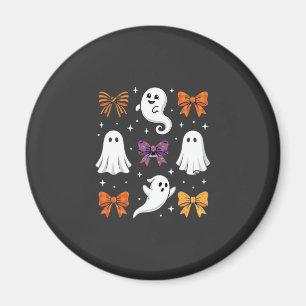 Aimant Fantôme Mignon avec Rubans Design Halloween_1