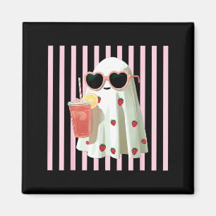 Aimant Fantôme Mignon Bord Rose Été Jus De Fruit Hawaï