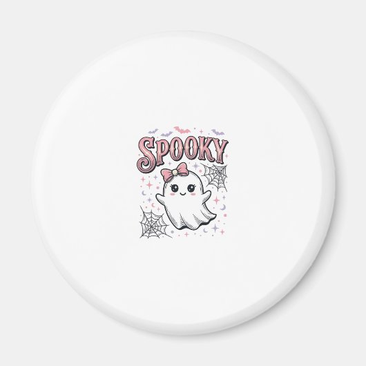 Aimant Fantôme Mignon Effrayant Design de Chemise Hallowe (Devant)