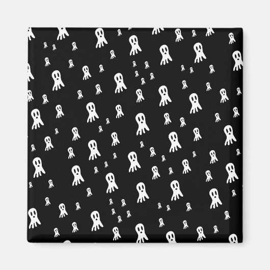 Aimant Fantômes d'Halloween foncé (Devant)