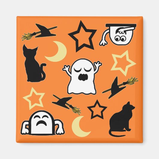 Aimant Fantômes Et Chats (Devant)