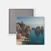 Aimant Faraglioni et Tonnara à Scopello, Sicile (Recto/Verso)