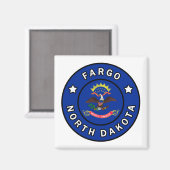 Aimant Fargo Dakota du Nord (Recto/Verso)