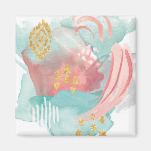 Aimant Faridas Abstrait - Couleurs Mutées