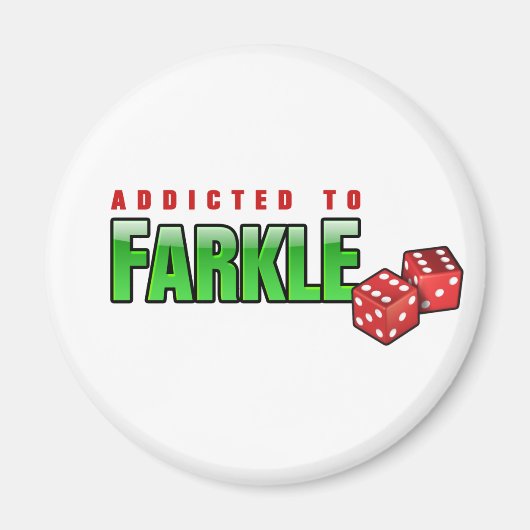 Aimant FARKLE - accro (Devant)