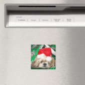 Aimant Fatigué Noël Shih Tzu (In Situ (Lave-vaisselle))