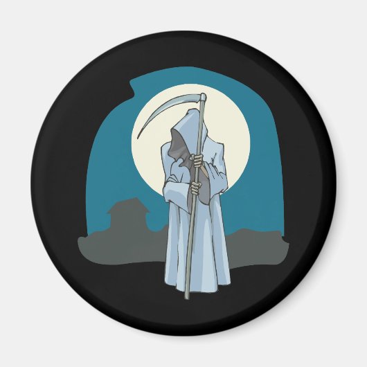 Aimant Faucheuse et lune (Devant)