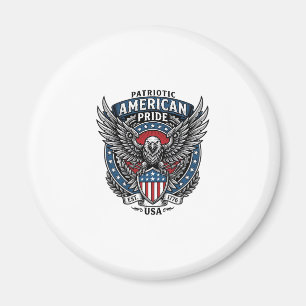 Aimant Faucon de bataille patriotique Aigle patriotique &