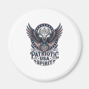 Aimant Faucon de bataille patriotique Aigle patriotique &