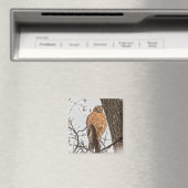 Aimant Faucon épaulé rouge dans un arbre (In Situ (Lave-vaisselle))