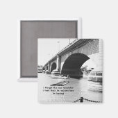 Aimant (Faux) Alligator nageant près du London Bridge (Recto/Verso)