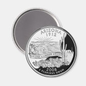 Aimant Faux Arizona State Quarter Grand Canyon State (Recto/Verso)
