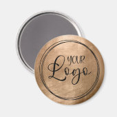 Aimant Faux Copper Gold Foil Your Logo (Recto/Verso)