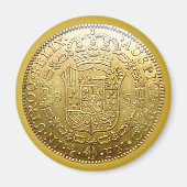 Aimant Faux Espagnol Doubloon Tails Reproduction (Devant)