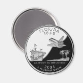 Aimant Faux Florida State Quarter (Recto/Verso)