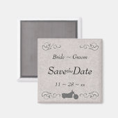 Aimant Faux Moto Embossed Enregistrer l'aimant Date (Recto/Verso)