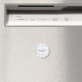 Aimant Faux Silver Glamour Elegant Modern Template (In Situ (Lave-vaisselle))
